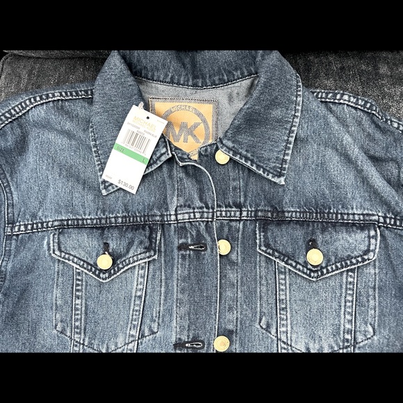 MICHAEL Michael Kors Riviera Blue Denim Jacket - Picture 5 of 8